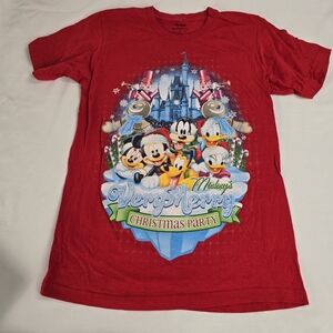 Walt Disney Walt Very Merry Christmas Party Mickey Mouse Y2K Tshirt Size M